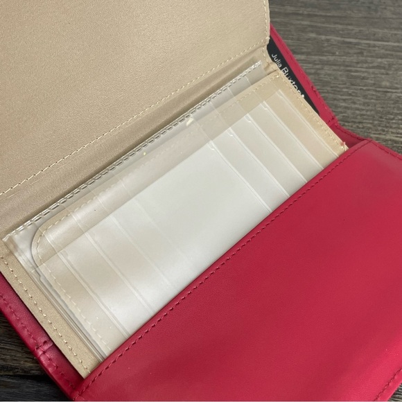 Julia Buxton Elegant Red Leather Wallet.RFID identity protection. Used. - Picture 8 of 10